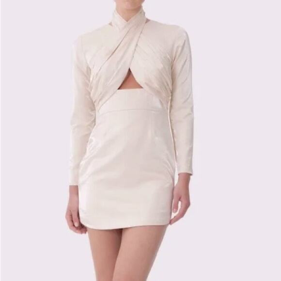 NWT $290 KEEPSAKE the label AUSTRALIA EMILIO dress oyster 2 - Picture 1 of 11